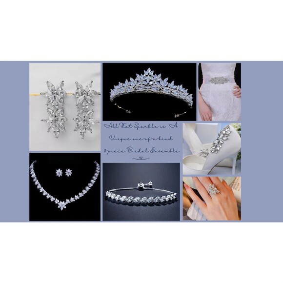 All That Sparkle Is A Unique 8-piece one-of-a-kind  Bridal Accessory Ensemble main image 10